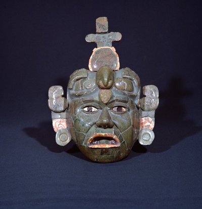 Funerary Mask from Tikal, Peten, Guatemala, Early Classic Period by Mayan